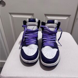 Jordan Women's Sneakers in Purple and White